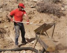 Drywasher gold prospecting